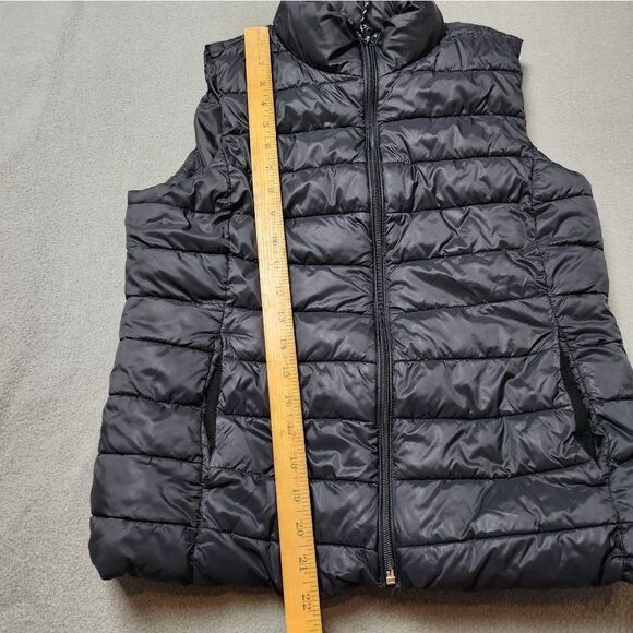GAP Black Puffer Vest Essential Layering Piece Sz Small - Picture 8 of 8